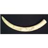 Image 1 : Ivory tusk carved with dragon and clouds. Note age cracks. 46" $1200-1600