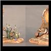 Image 1 : Boehm bird figure. Pair of killdeers and babies.Male with  bluebells. #473g, signed. Note one male w
