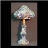 Image 1 : Venetian millefiori lamp. Circa 1940.  18" h X 9" diameter $300-400