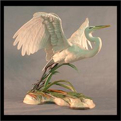 Boehm bird figure. The great egret. #392. The official porcelain  sculpture honoring the symbol of t