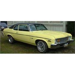 1973 Nova, approximately 87,000 miles. V8, with automatic,  completely restored to show quality, pai