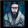 Image 1 : Oil on board. Portrait of a rabbi. Signed Morris Shulman, lower  right. Framed. 23 1/2" X 19 1/2" $6