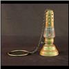 Image 1 : Brass skater's lantern with chain and ring. Dated Dec. 24, 1867. 7" $80-100