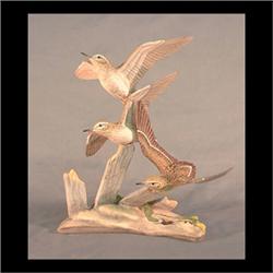 Boehm bird figure. Least sandpipers. 40136, #293, signed. 13 1/4"h $1200-1500