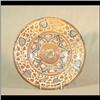 Image 1 : Tin-glazed charger, Spanish. Circa 1500-1700. Extensive restoration  to charger. 13" d $200-300