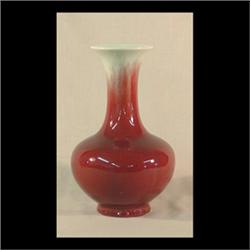 Catalina pottery ox blood vase. 9" $200-300