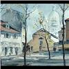 Image 1 : Oil on canvas. Parisian street scene. Signed M. Janpol, lower  right. Framed. 8 7/8" X 12 3/8" $100-