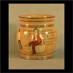 Buffalo Pottery Deldare humidor with sailor decoration. Dated 1909.  No lid. $100-200