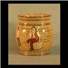 Image 1 : Buffalo Pottery Deldare humidor with sailor decoration. Dated 1909.  No lid. $100-200