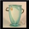 Image 1 : Roseville green pinecone vase, #847-9.  9 1/4" tall X 6" diameter $200-300