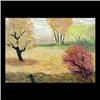 Image 1 : Oil on board. Autumn landscape. Signed Wray Manning, lower right.  Framed. 21" x 29" $60-120