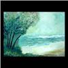 Image 1 : Oil on board. Landscape with beach. Signed Wray Manning, lower  right. Framed. 21 1/2" X 29 1/2" $60