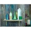 Image 1 : Oil on board. Still life with bottles. Signed Wray Manning, lower  right. Framed. 21 1/2" X 29 1/2"