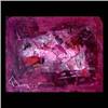 Image 1 : Gouache on paper. Abstract in red and purple. Signed lower left.  Paul Henri Bourguignon. Matted and