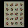 Image 1 : Quilt, pinwheel with yellow border. 134" x 80" $150-250