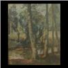 Image 1 : Margaret Snowden. "The Stream", oil on canvas. Signed and dated   1927, also signed on verso. Framed
