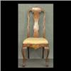 Image 1 : Marquetry inlaid side chair with vase splat and cabriole legs.  Circa 19th century. Note some veneer