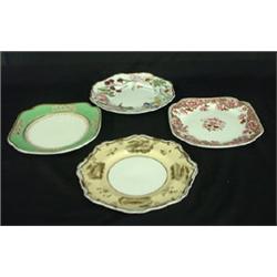 Four various plates: Spode, etc. 8" diameter $200-300