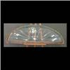Image 1 : Beveled glass transom window in a semi-circle. 19 3/4"h x 60"l $350-450