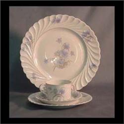 Haviland Bergere china. Ten dinner plates, eighteen salad plates,  twenty-three bread and butter pla