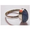 Image 1 : NATURAL 19.95 CTW TANZANITE OVAL RING .925 STERLING SIL