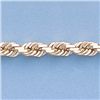 Image 2 : Genuine 16" 14k  Gold-Yellow 5.0mm D/C Rope Chain 30.3g