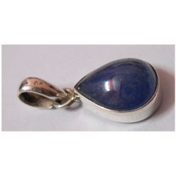 NATURAL 14.85 CTW TANZANITE PEARCUT PENDANT .925 STERLI