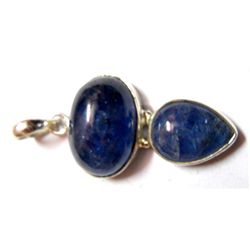 Natural 44..35 CTW. Tanzanite Oval .925 Sterling Pendan