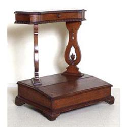 GOOD INLAID FRUITWOOD PRIE DIEU