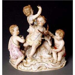 FINE MEISSEN PORCELAIN GROUP