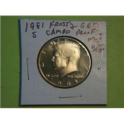 1981 S KENNEDY 1/2 DOLLAR