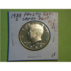 1988 S KENNEDY 1/2 DOLLAR