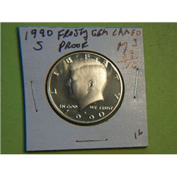 1990 S KENNEDY 1/2 DOLLAR