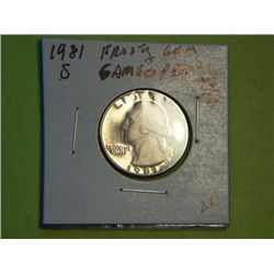 1981 S WASHINGTON QUARTER