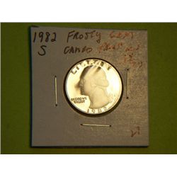 1982 S WASHINGTON QUARTER