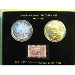 1992 BU COLUMBUS SILVER DOLLAR