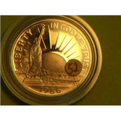 1986 S STATUE OF LIBERTY 1/2 DOLLAR