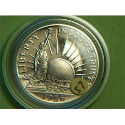 1986 S STATUE OF LIBERTY 1/2 DOLLAR