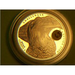 2008 S EAGLE WITH NEST OF CHICKS 1/2 DOLLAR