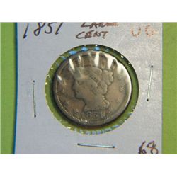 1851 LARGE CENT