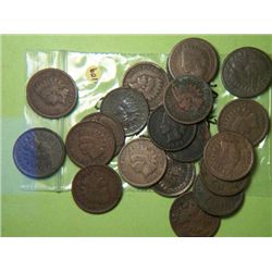 (20) INDIAN HEAD CENT