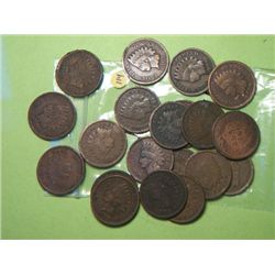 (20) INDIAN HEAD CENT