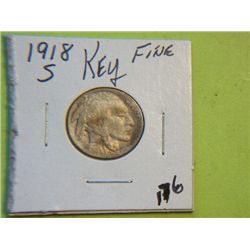 1918 S BUFFALO NICKEL