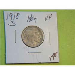 1918 S BUFFALO NICKEL