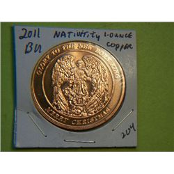 2011 1 OUNCE COPPER NATIVITY SCENE