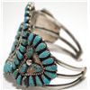Image 3 : Old Pawn Navajo Turquoise Sterling Silver Cuff Bracelet - PP