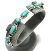 Image 1 : Old Pawn Zuni Turquoise Sterling Silver Link Bracelet - W. Quam