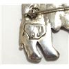 Image 2 : Old Pawn Zuni Multi-Stone Inlay Rainbow Kachina Sterling Silver Pendant & Pin - QC