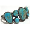 Image 2 : Old Pawn Navajo Royston Turquoise Sterling Silver Cuff Bracelet - GP