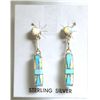 Image 3 : Zuni Opal & Turquoise Inlay Sterling Silver Necklace & Earrings Set - Phyllis Lucio
